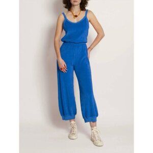 Gorgeous Suzie Kondi Giorgi Tank Jumpsuit in bright blue Velour